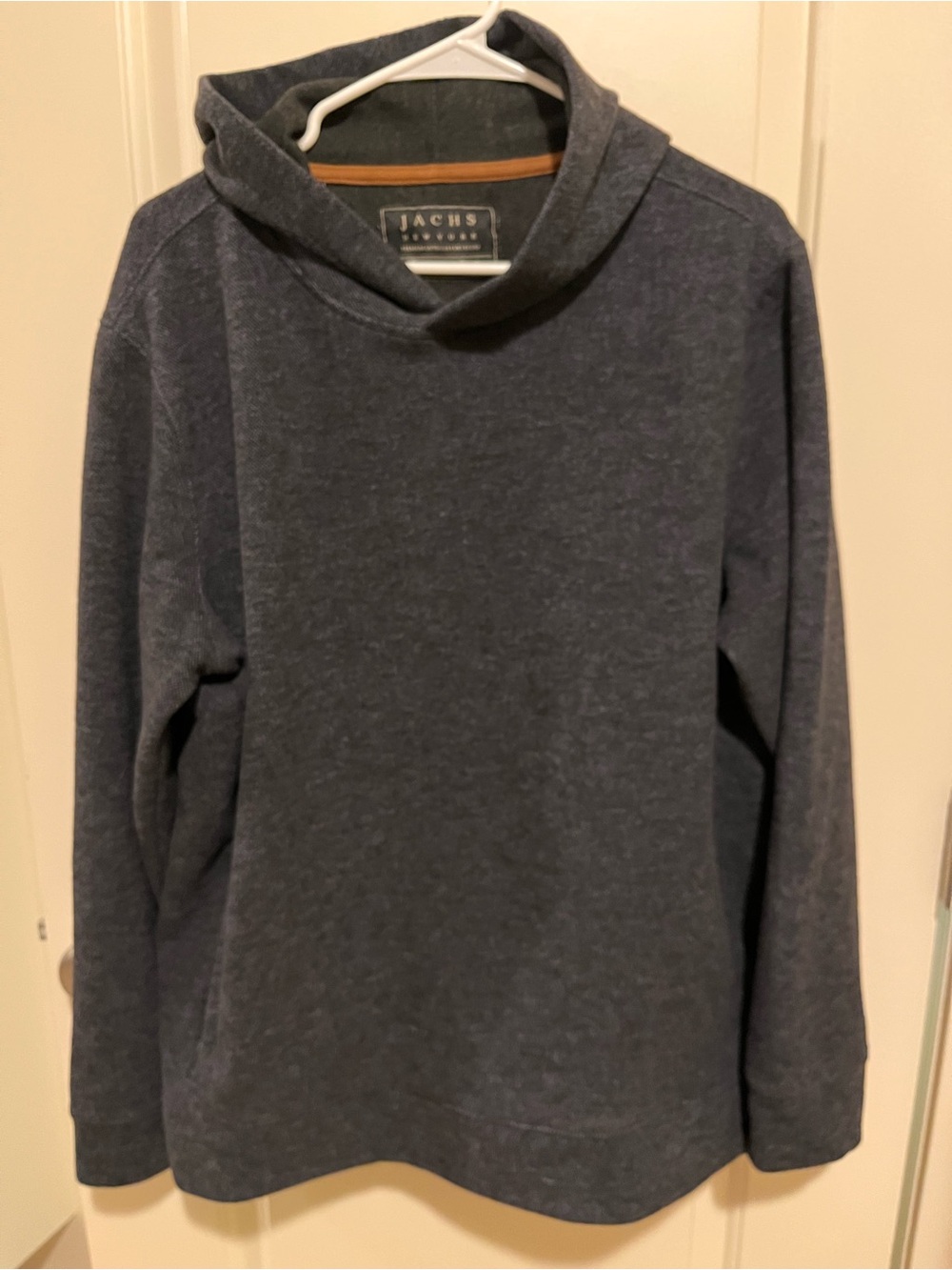 Jachs NY Men’s Heathered Grey Hooded Sweater